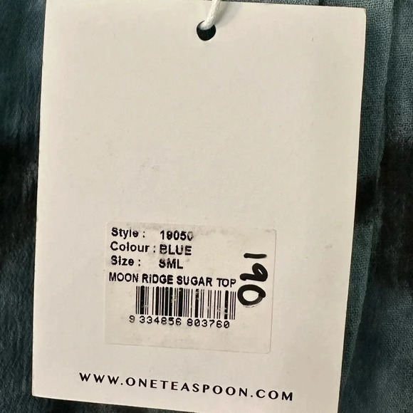 🌴 One Teaspoon NWT Moon Ridge Sugar Top oversized size Small - Picture 8 of 8